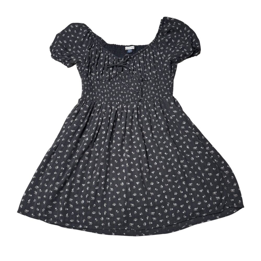 American Eagle Floral Smocked Babydoll Dress Medium Cottagecore - Picture 7 of 12